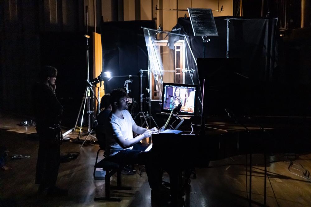 Photo from the short film La Voix humaine